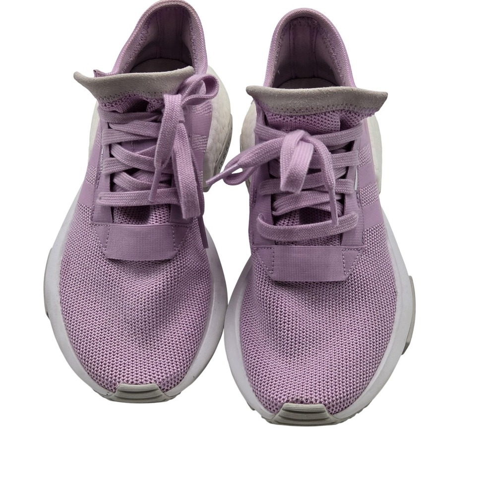 Adidas POD-S3.1 Shoes Womens Size 6 Purple Knit Low Top Running B37469 Sneakers